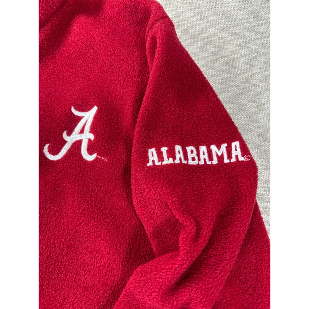 Three Square Alabama Crimson Tide Full Zip Red Fleece Size Small - Picture 2 of 10